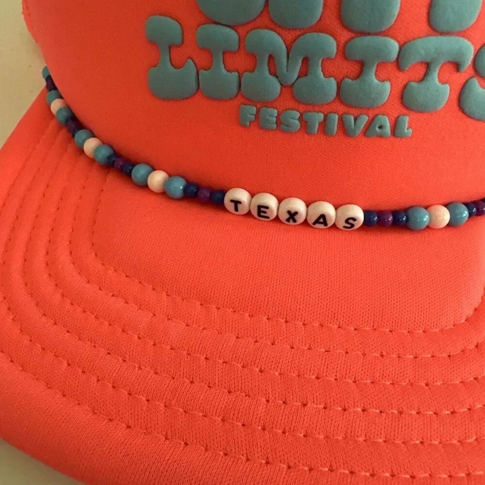 Austin City Limits Hat Cap Snap Back One Size Pink Festival Trucker Texas